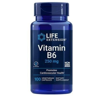 Вітамін B6 Life Extension 250 мг, 100 капсул