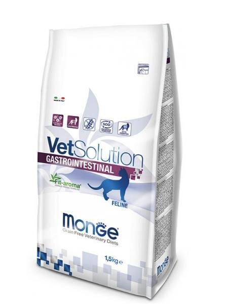 Корм сухий Monge Сat VetSolution Gastrointestinal feline для котів усіх порід з порушеннями травлення, 1,5 кг