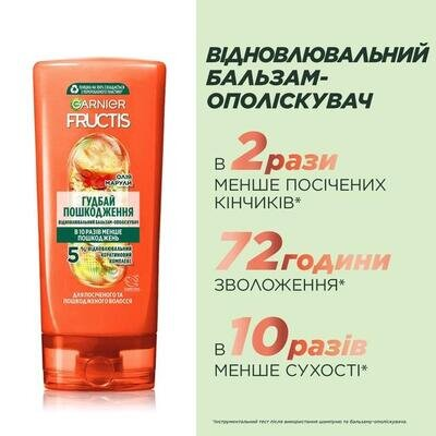 Бальзам-ополіскувач Garnier Fructis Гудбай посічені кінчики, 200 мл