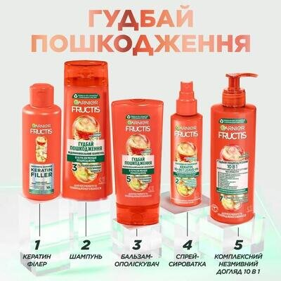 Бальзам-ополіскувач Garnier Fructis Гудбай посічені кінчики, 200 мл