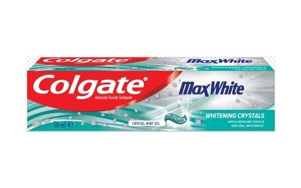 Зубна паста Colgate Max White Crystals відбілююча, 50 мл