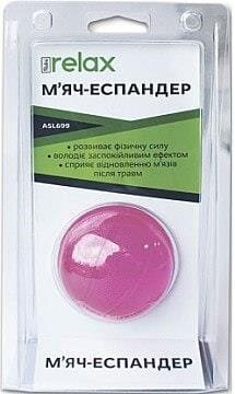 Еспандер-м'ячик Ridni Relax ASL699-L м'який, рожевий