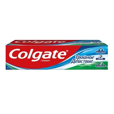 Зубна паста Colgate Потрійна дія Натуральна м'ята, 100 мл