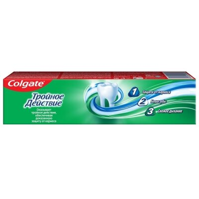 Зубна паста Colgate Потрійна дія Натуральна м'ята, 100 мл