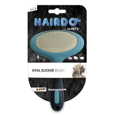 Щітка-пуходерка M-Pets Hairdo Oval Slicker Brush овальна для догляду за шерстю собак, розмір S