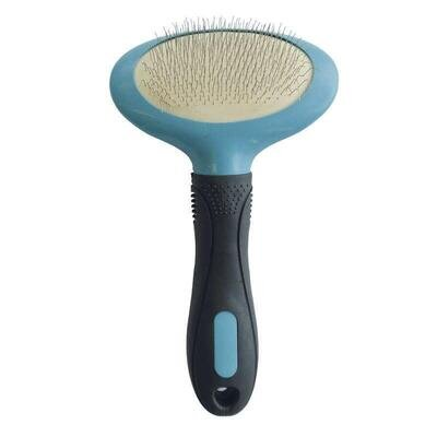 Щітка-пуходерка M-Pets Hairdo Oval Slicker Brush овальна для догляду за шерстю собак, розмір S