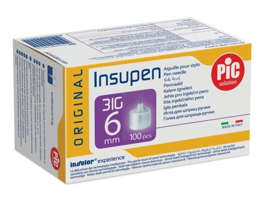 Голка для шприц-ручки Insupen G31 (0,25 x 6 мм), 100 штук