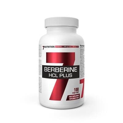 Берберин гідрохлорид 7Nutrition Berberine HCL Plus (Cinnamon Curcumin Piperine), 100 капсул