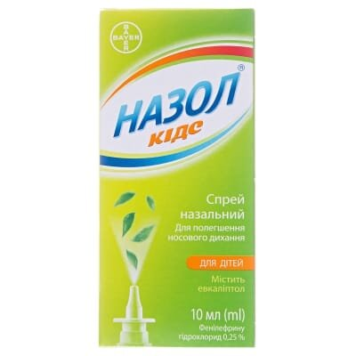 Назол кідс спрей наз. 0.25 % по 10 мл у флак. з розпил.