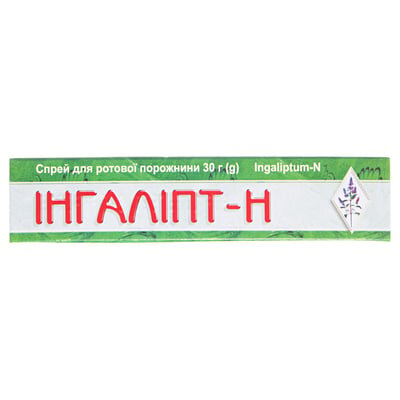 Інгаліпт-Н спрей д/рот. порож. по 30 г у балон.