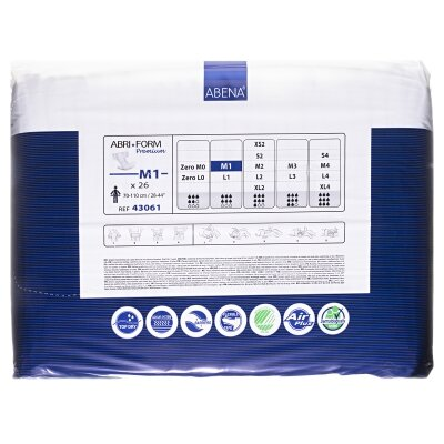Підгузки для дорослих Abena Abri-Form Premium 43060 Medium - 1 (70-110 см), 26 штук