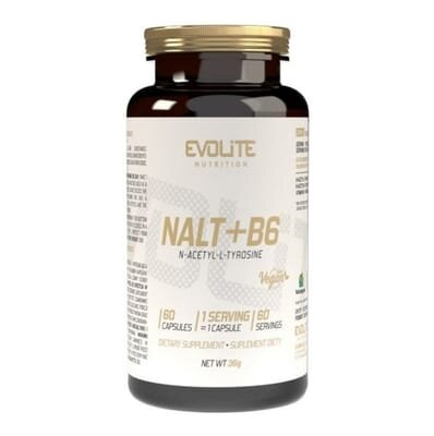 N-ацетил-L-тирозин + B6 Evolite Nutrition NALT + B6, 60 веганських капсул