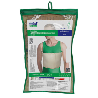 Бандаж післяопераційний Медтекстиль 4301 торакальний чоловічий, розмір 3