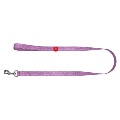 Повідець Collar WAUDOG Re-cotton з відновленої бавовни, ширина 20 мм довжина 300 см, фіолетовий