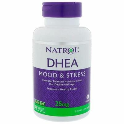 Дегідроепіандростерон Natrol DHEA 25 мг, 300 таблеток