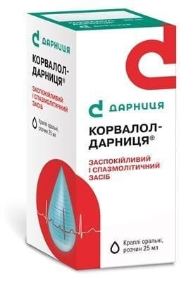 Корвалол-Дарниця краплі ор., р-н по 25 мл у флак.