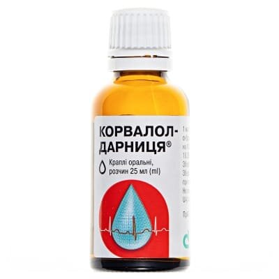 Корвалол-Дарниця краплі ор., р-н по 25 мл у флак.