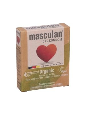 Презервативи Masculan Organic, 3 штуки