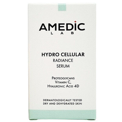 Сироватка для обличчя Amedic Hydro Cellular Daily Radiance Serum для сяяння шкіри з вітаміном С та гіалуроновою кислотою, 30 мл