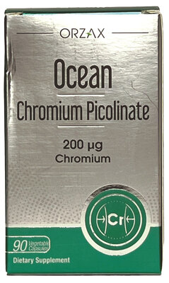Хром піколінат Orzax Ocean Chromium Picolinate 200 мкг, 90 капсул