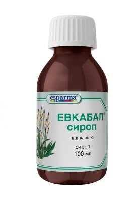 Евкабал сироп 3 г/15 г/100 г по 100 мл у флак.