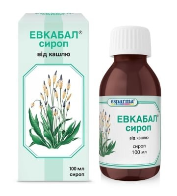 Евкабал сироп 3 г/15 г/100 г по 100 мл у флак.