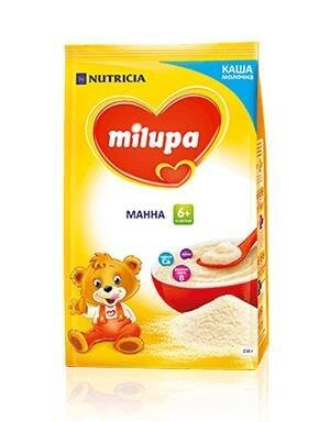 Каша молочна Milupa манна для дітей з 6 місяців, 210 г