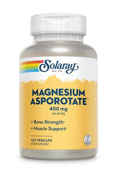 Магнію Аспоротат Solaray Magnesium Asporotate 400 мг, 120 капсул