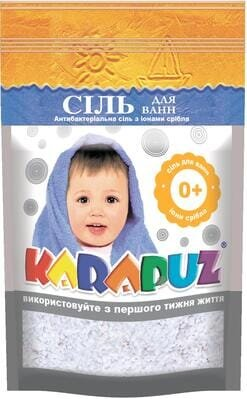 Сіль для ванн Karapuz Карапуз Антибактеріальна з іонами срібла, 500 г