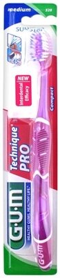 Зубна щітка GUM Technique Pro Compact Medium, компактна середньо-м'яка, 1 штука