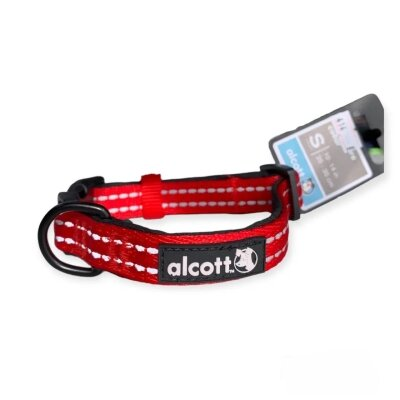 Нашийник Alcott 100383 розмір M 35-50 см, неопреновий, яскраво-червоний