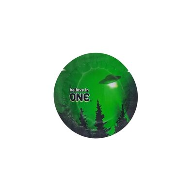 Презерватив ONE Glowing Pleasure Світиться у темряві, 1 штука