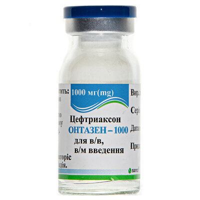 Онтазен-1000 порошок для р-ну д/ін. по 1000 мг у флак.