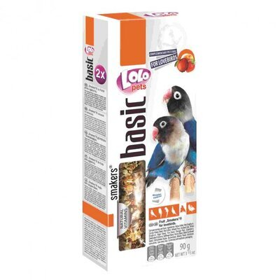 Ласощі для нерозлучників Lolo Pets з фруктами, 90 г