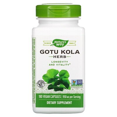 Готу Кола Nature's Way Gotu Kola Herb, 180 капсул