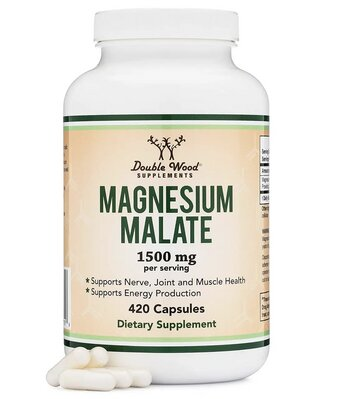 Магній малат Double Wood Magnesium Malate 1500 mg, 420 капсул