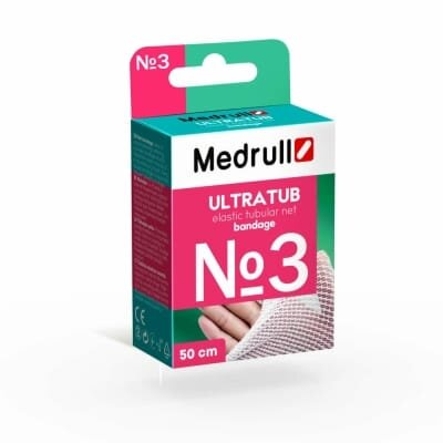 Бинт еластичний Medrull Ultratub №3 сітчастий трубчастий, розмір 2,3 см x 50 cм