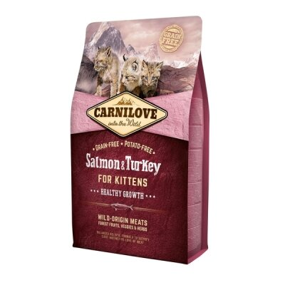 Корм сухий для кошенят Carnilove Salmon & Turkey Kitten з лососем та індичкою, 2 кг