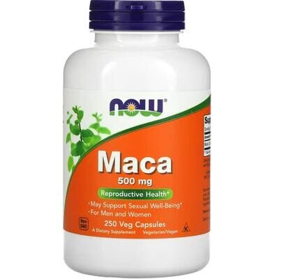 Мака NOW Maca 500 мг вег. капсули №250