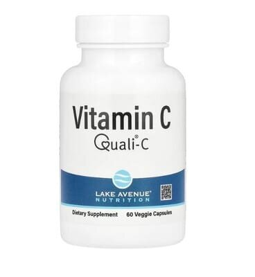 Вітамін С з Quali-C Lake Avenue Nutrition 1000 мг, 60 рослинних капсул