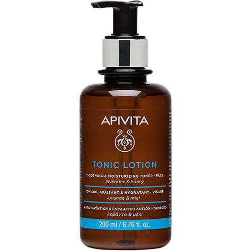 Лосьйон для обличчя Apivita Cleansing Зволожуючий та заспокоюючий з лавандою і медом, 200 мл