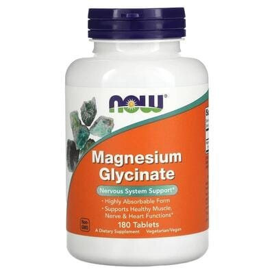 Магнію гліцинат NOW Magnesium Glycinate, 180 таблеток