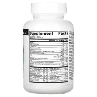 Заряд мозку Source Naturals Brain Charge, 60 таблеток
