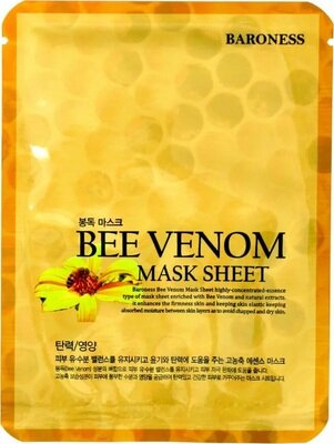 Маска тканинна для обличчя Baroness Airlaid Face Mask Bee Venom з екстрактом бджолиної отрути, 21 мл