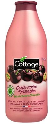 Молочко для душа Cottage Moisturizing Shower Milk зволожуюче Черешня і фісташки, 750 мл