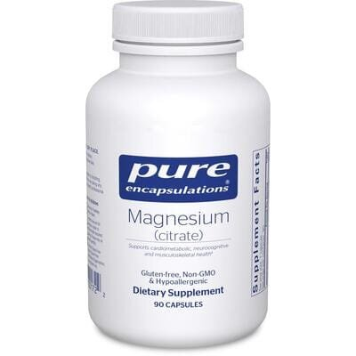 Магній Pure Encapsulations Magnesium citrate 150 мг, 90 капсул