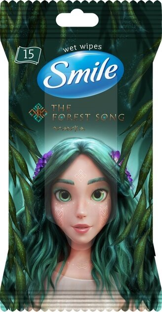 Серветки вологі Smile Mavka, 15 шт