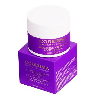 Крем для обличчя Coderma Dermatological Laboratory інтенсивний антивіковий нічний, 50 мл