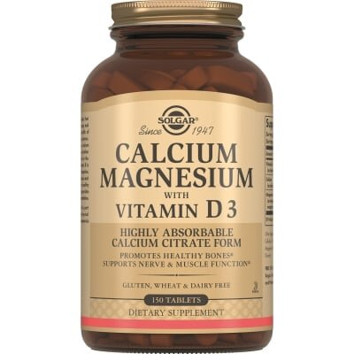 Кальцій, магній з вітаміном Д3 Solgar Calcium Magnesium with Vitamin D3 таблетки №150