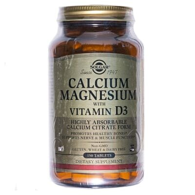 Кальцій, магній з вітаміном Д3 Solgar Calcium Magnesium with Vitamin D3 таблетки №150